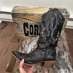 Corral vintage Black lizard Western Boots